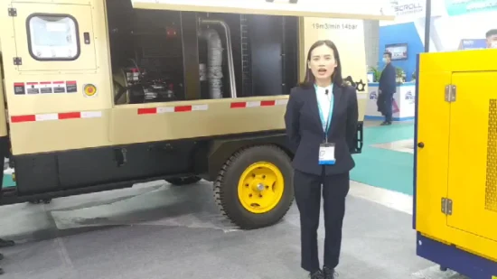 750cfm 20bar 21m3 High Pressure Diesel Air Compressor Powered by Cummins